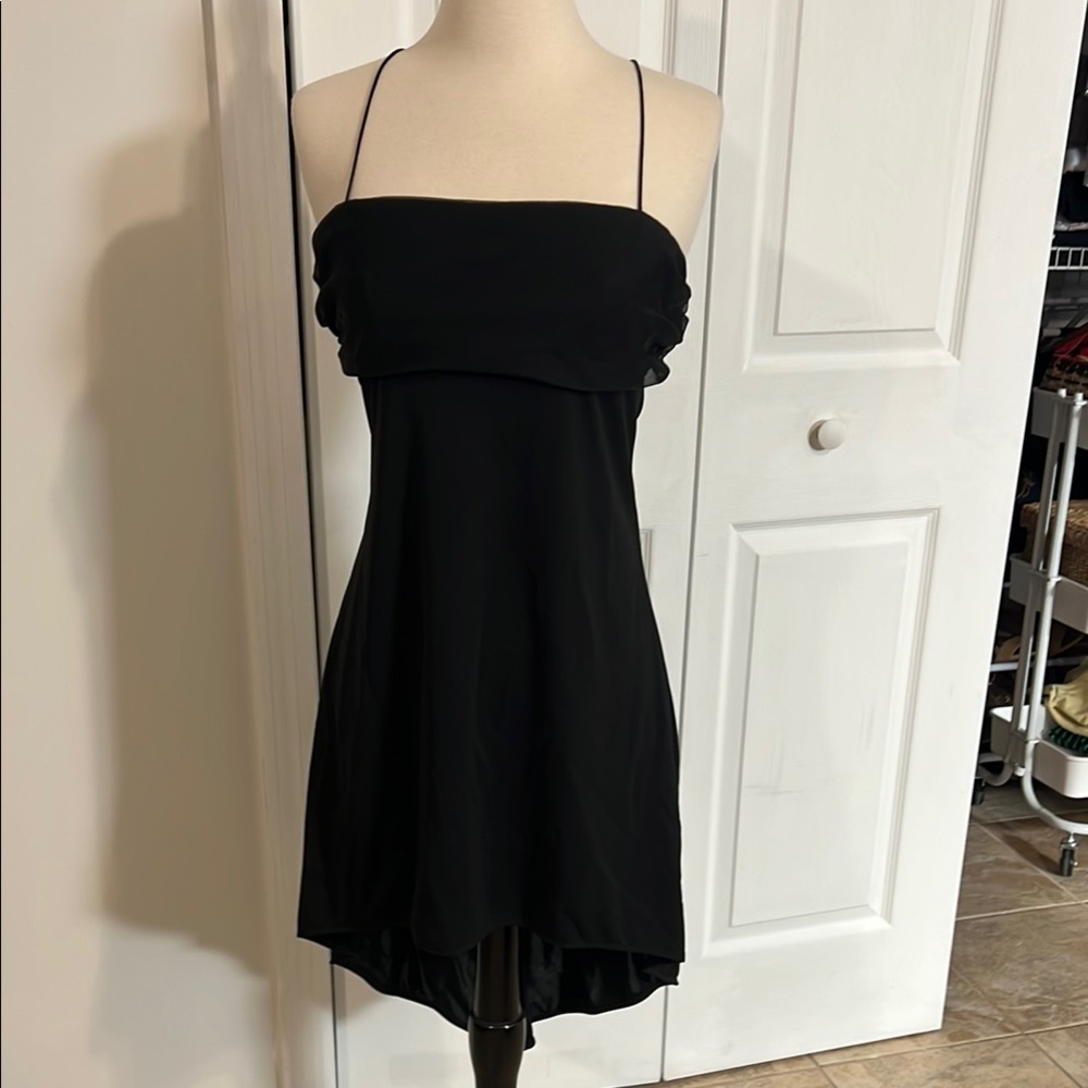 Arden B. Black Asymmetrical Dress
